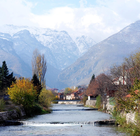 Fluss Bistrica e Pejës Kosovo