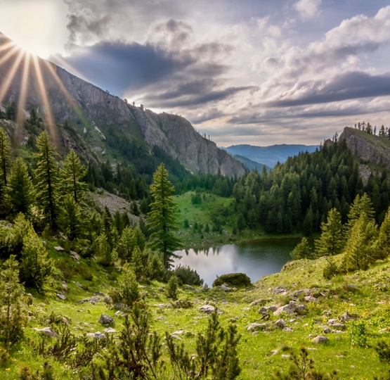 Verwunschene Berge Gjeravica See