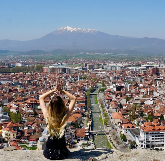 Prizren ausblick von der festung Kalaja